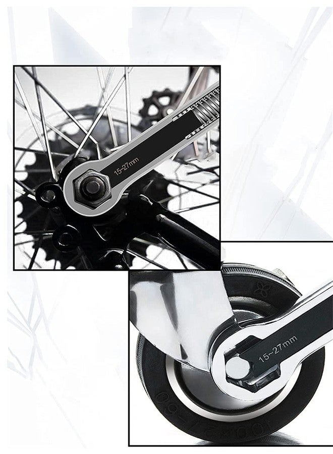 Ritmo مفتاح ربط متعدد الاستخدامات من ريتومو، رأس مزدوج، مفتاح ربط عالمي، براغي وصواميل، مفاتيح ربط قابلة للتعديل، مفتاح عزم الدوران، أدوات يدوية لصيانة وإصلاح السيارات - قطعتان - Image 3